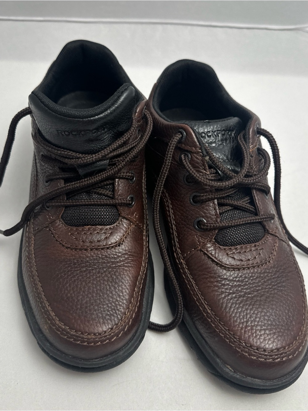 Rockport Men's Dark Brown Leather Lace-Up Oxfords